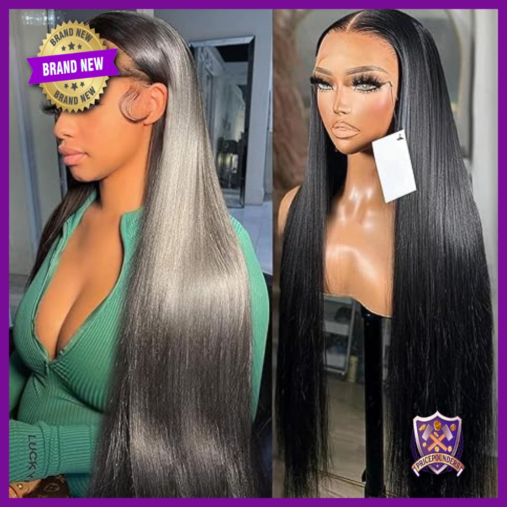 13x4 Straight Lace Front Wig Human Hair 250 Density Glueless Hd Transparent